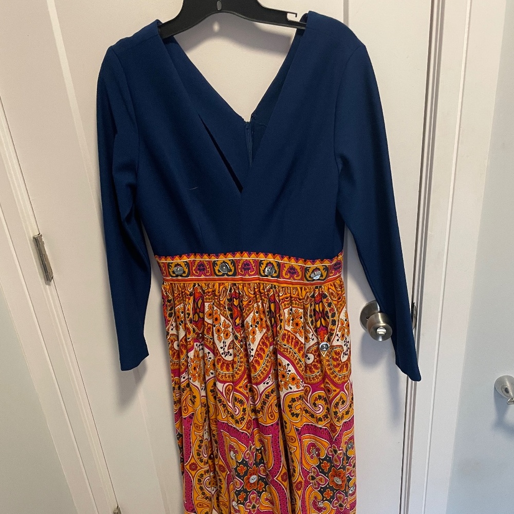 Multicolored Vintage Maxi Dress